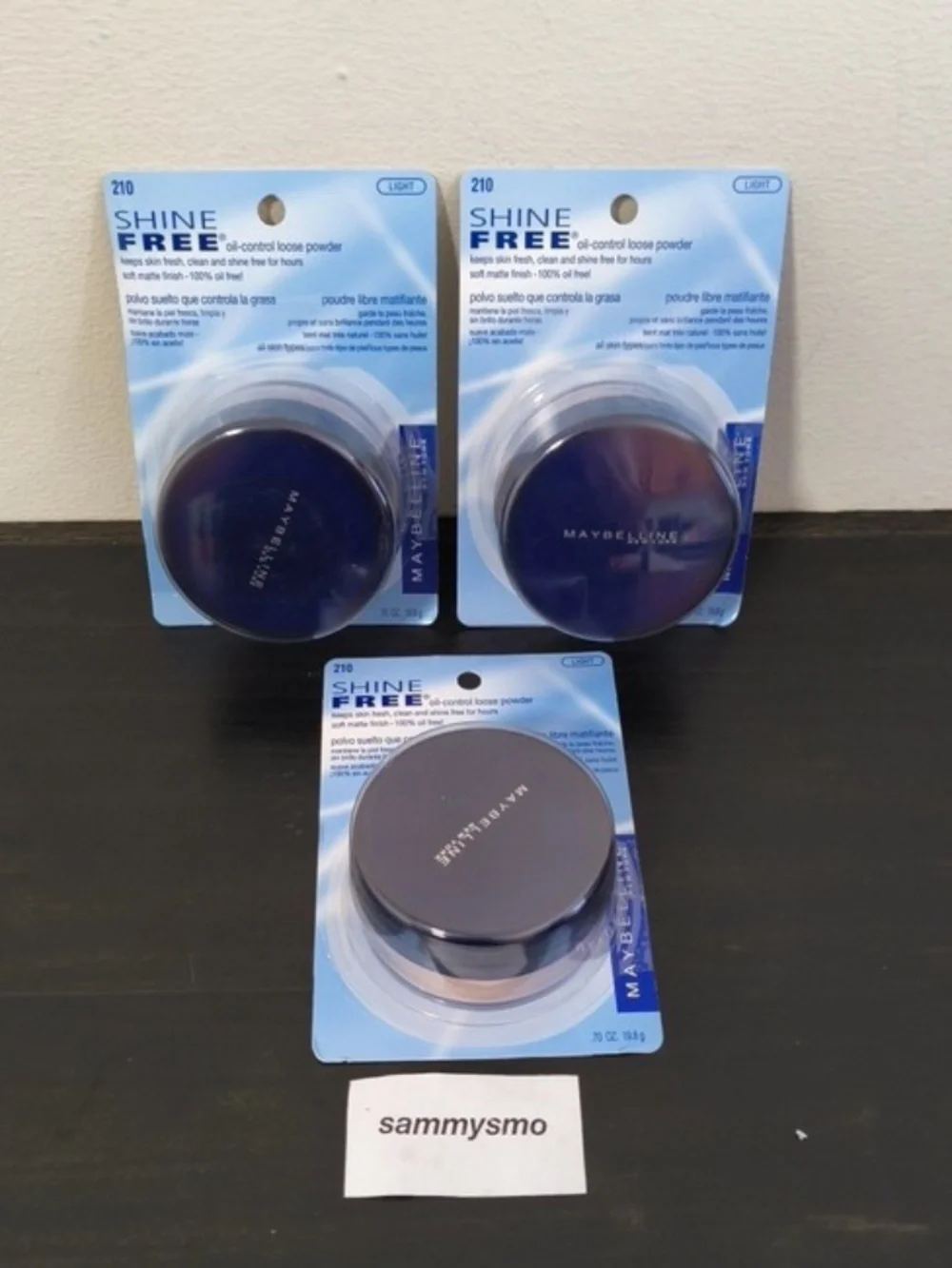 Maybelline Shine Free Oil Control Loose Powder Light # 210 x3